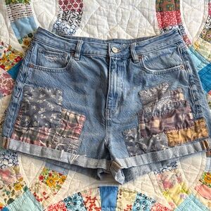 AE Patchwork Denim Women's Shorts
